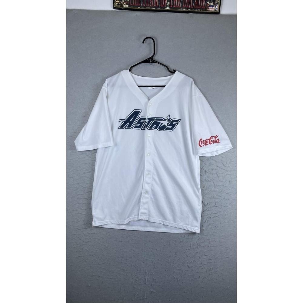 Houston Astros Jersey Mens XL White MLB Baseball Coca Cola Associated‎ Premium
